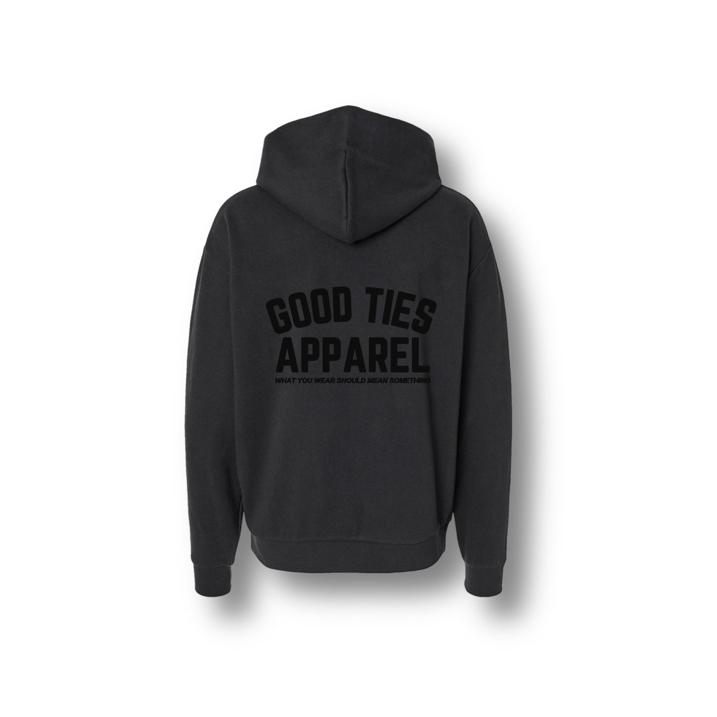 GOOD TIES APPAREL HOODIE BLACK