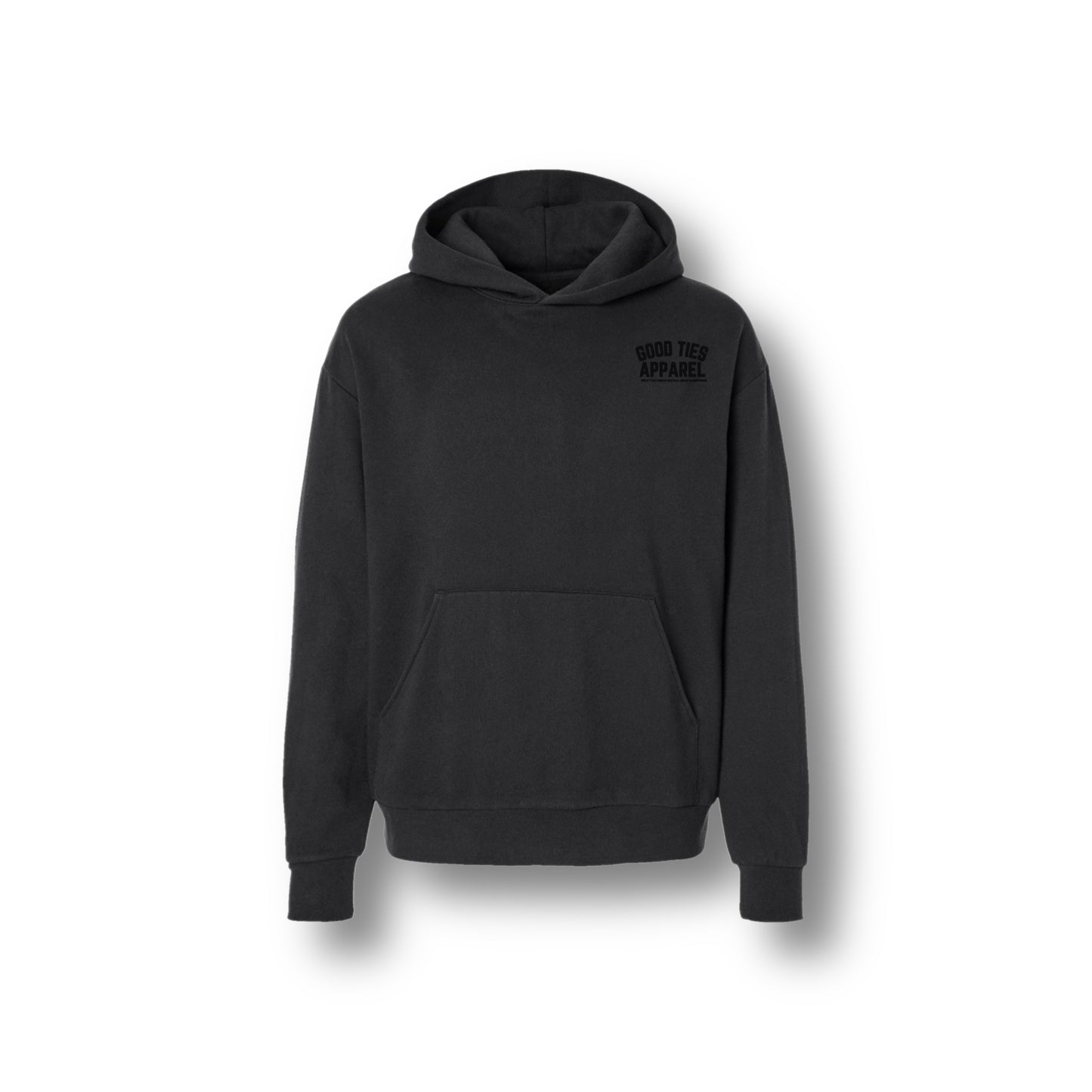 GOOD TIES APPAREL HOODIE BLACK