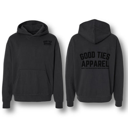 GOOD TIES APPAREL HOODIE BLACK