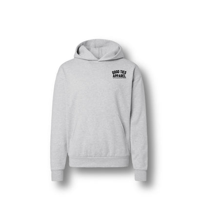 GOOD TIES APPAREL HOODIE ASH GREY