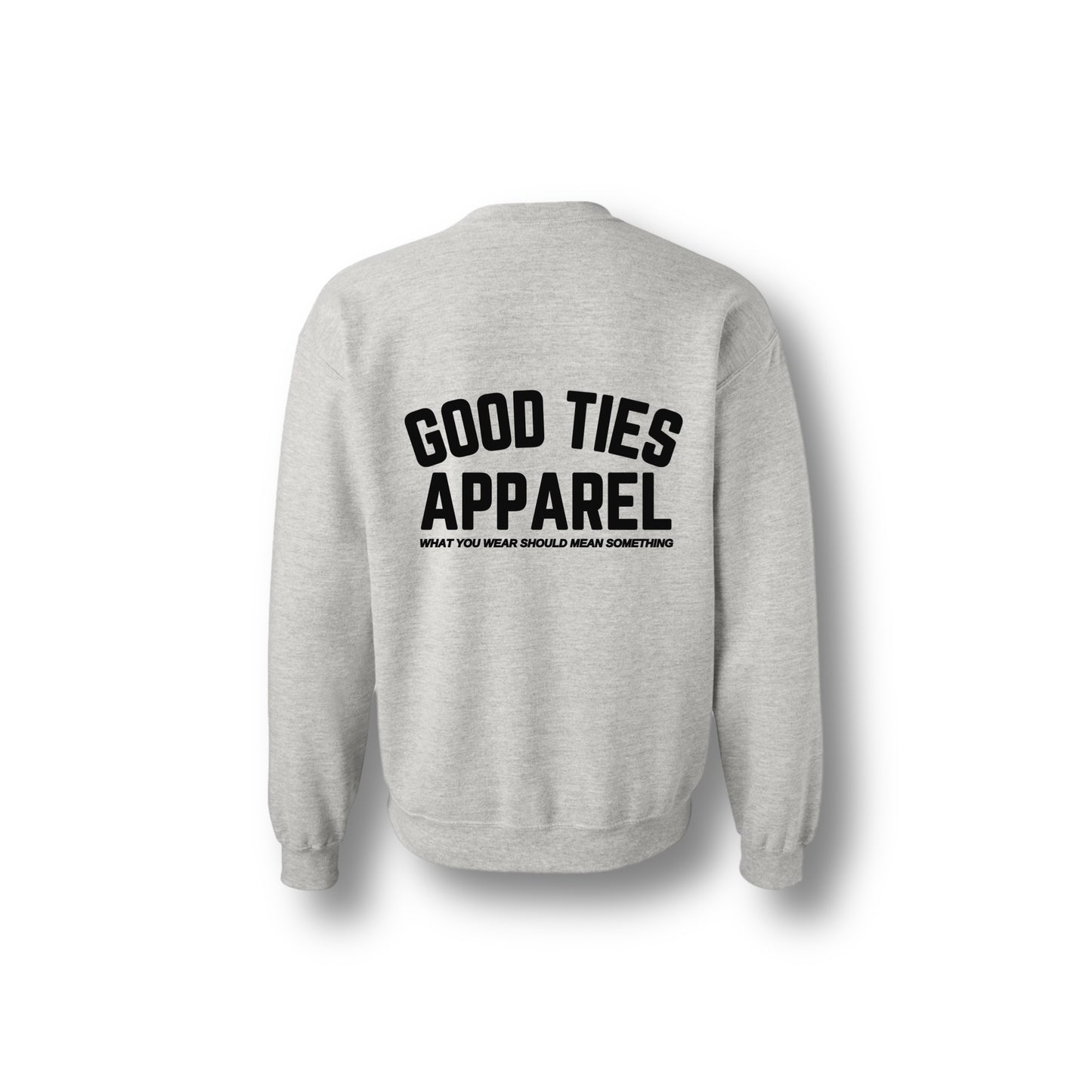 GOOD TIES APPAREL CREWNECK ASH GREY