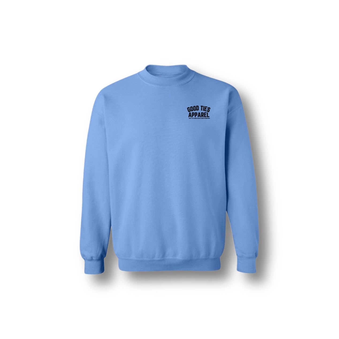 GOOD TIES APPAREL CREWNECK CAROLINA BLUE