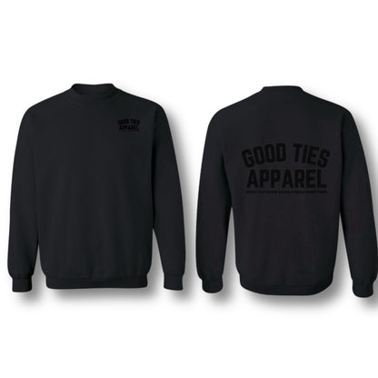 GOOD TIES APPAREL CREWNECK BLACK