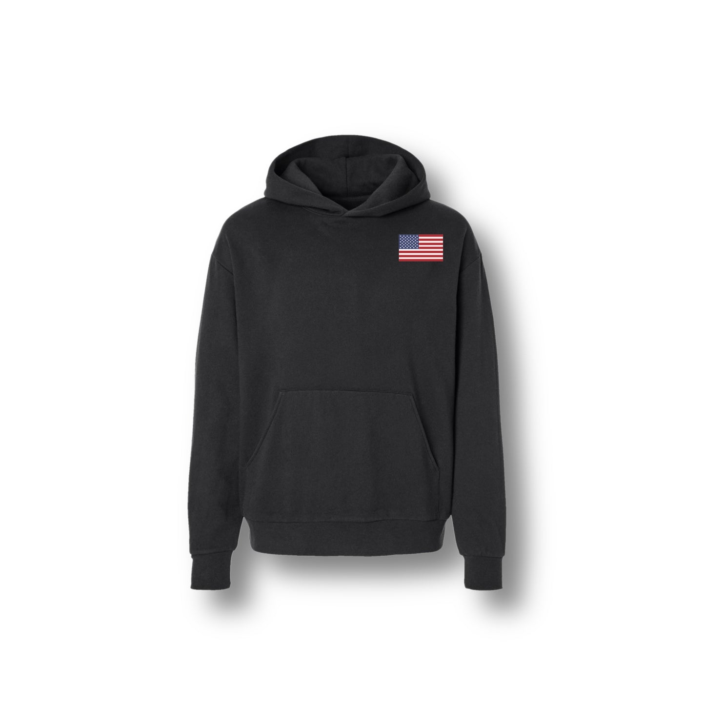 WITH LIBERTY AND JUSTICE FOR ALL HOODIE BLACK