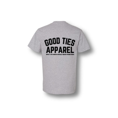 GOOD TIES APPAREL T-SHIRT ASH GREY