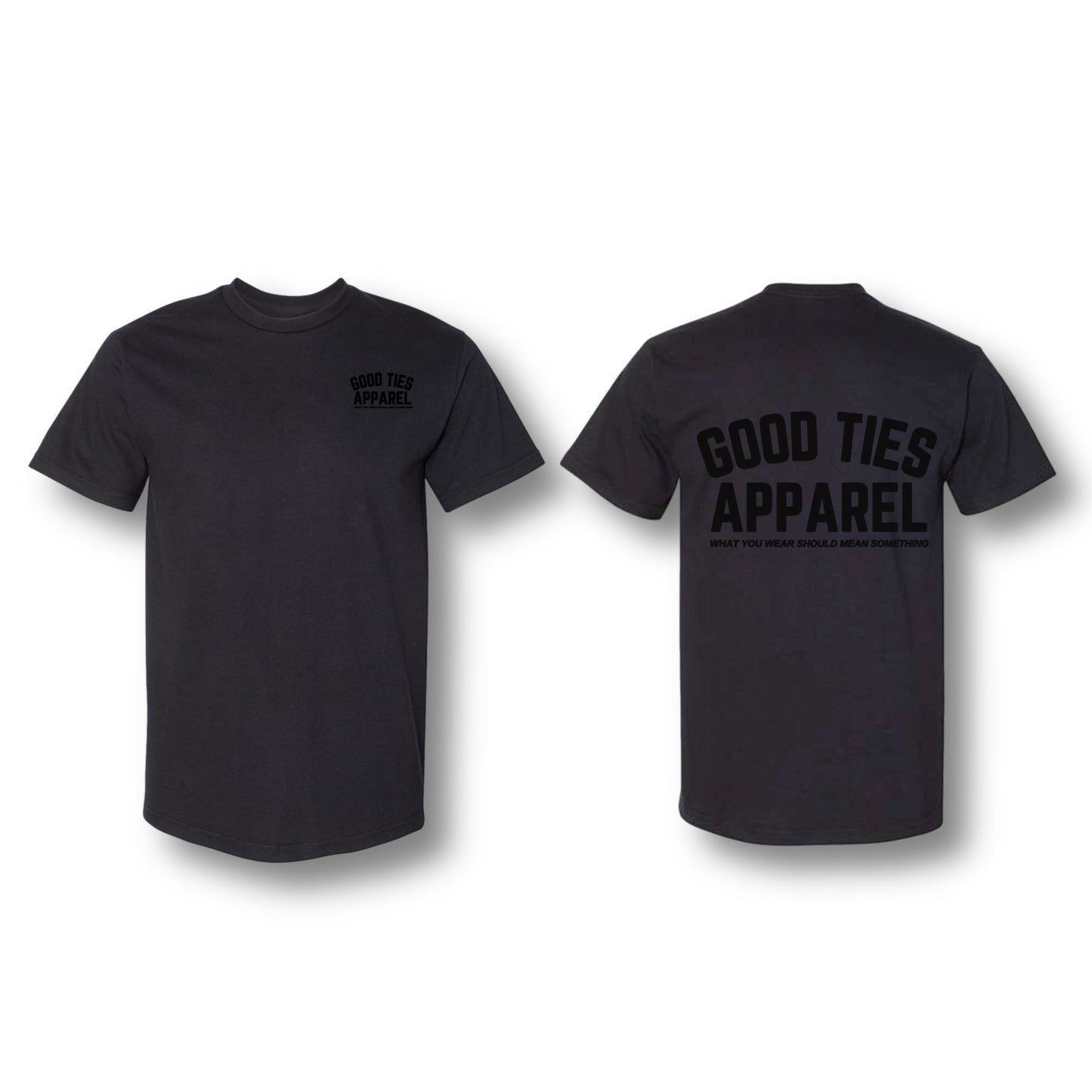 GOOD TIES APPAREL T-SHIRT BLACK